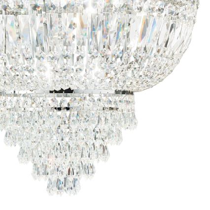 Ideal Lux - Kristalli-ketjukattokruunu DUBAI 10xE14/28W/230V halkaisija 52 cm kiiltävä kromi