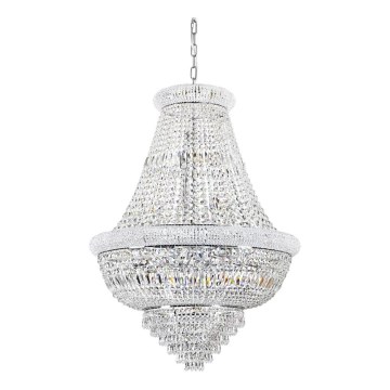 Ideal Lux - Kristalli-ketjukattokruunu DUBAI 24xE14/28W/230V halkaisija 80 cm kiiltävä kromi
