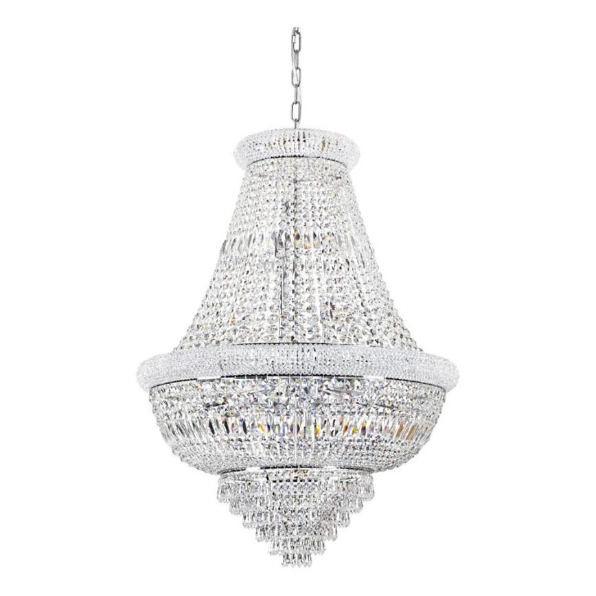 Ideal Lux - Kristalli-ketjukattokruunu DUBAI 24xE14/28W/230V halkaisija 80 cm kiiltävä kromi