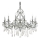Ideal Lux - Kristalli-ketjukattokruunu GIOCONDA 12xE14/40W/230V halkaisija 90 cm hopea
