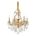 Ideal Lux - Kristalli-ketjukattokruunu GIOCONDA 6xE14/40W/230V halkaisija 62 cm kulta