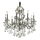 Ideal Lux - Kristalli-ketjukattokruunu GIOCONDA 8xE14/40W/230V halkaisija 73 cm hopea