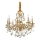 Ideal Lux - Kristalli-ketjukattokruunu GIOCONDA 8xE14/40W/230V halkaisija 73 cm kulta