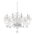Ideal Lux - Kristalli-ketjukattokruunu NEGRESCO 10xE14/28W/230V halkaisija 85 cm läpinäkyvä