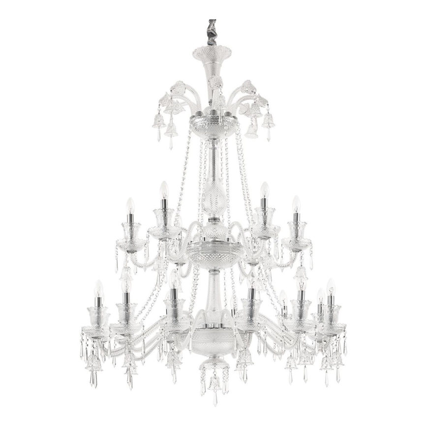 Ideal Lux - Kristalli-ketjukattokruunu REDENTORE 18xE14/40W/230V halkaisija 102 cm läpinäkyvä