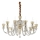 Ideal Lux - Kristalli-ketjukattokruunu STRAUSS 12xE14/40W/230V halkaisija 84,5 cm messinki
