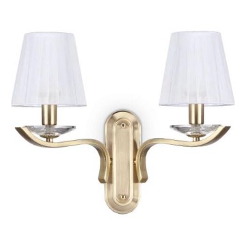 Ideal Lux - Kristalli seinä lamppu PEGASO 2xE14/28W/230V kulta