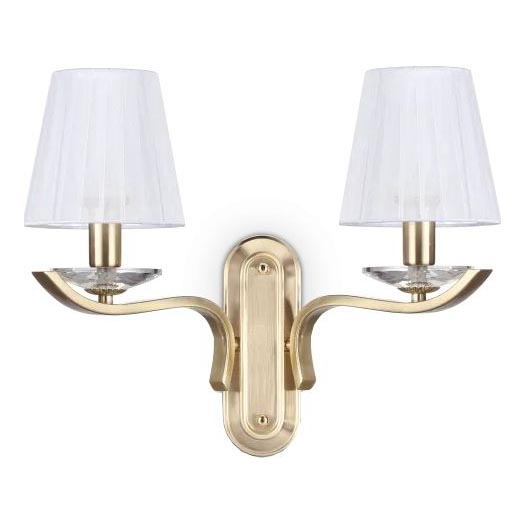 Ideal Lux - Kristalli seinä lamppu PEGASO 2xE14/28W/230V kulta