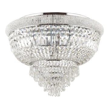 Ideal Lux - Kristallikattovalaisin DUBAI 24xE14/28W/230V halkaisija 78 cm kiiltävä kromi