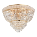 Ideal Lux - Kristallikattovalaisin DUBAI 24xE14/28W/230V halkaisija 78 cm kulta