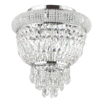 Ideal Lux - Kristallikattovalaisin DUBAI 3xE14/28W/230V halkaisija 32 cm kiiltävä kromi