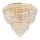 Ideal Lux - Kristallikattovalaisin DUBAI 6xE14/28W/230V halkaisija 52 cm kulta