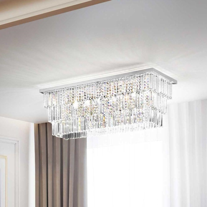 Ideal Lux - Kristallikattovalaisin MARTINEZ 8xE14/40W/230V