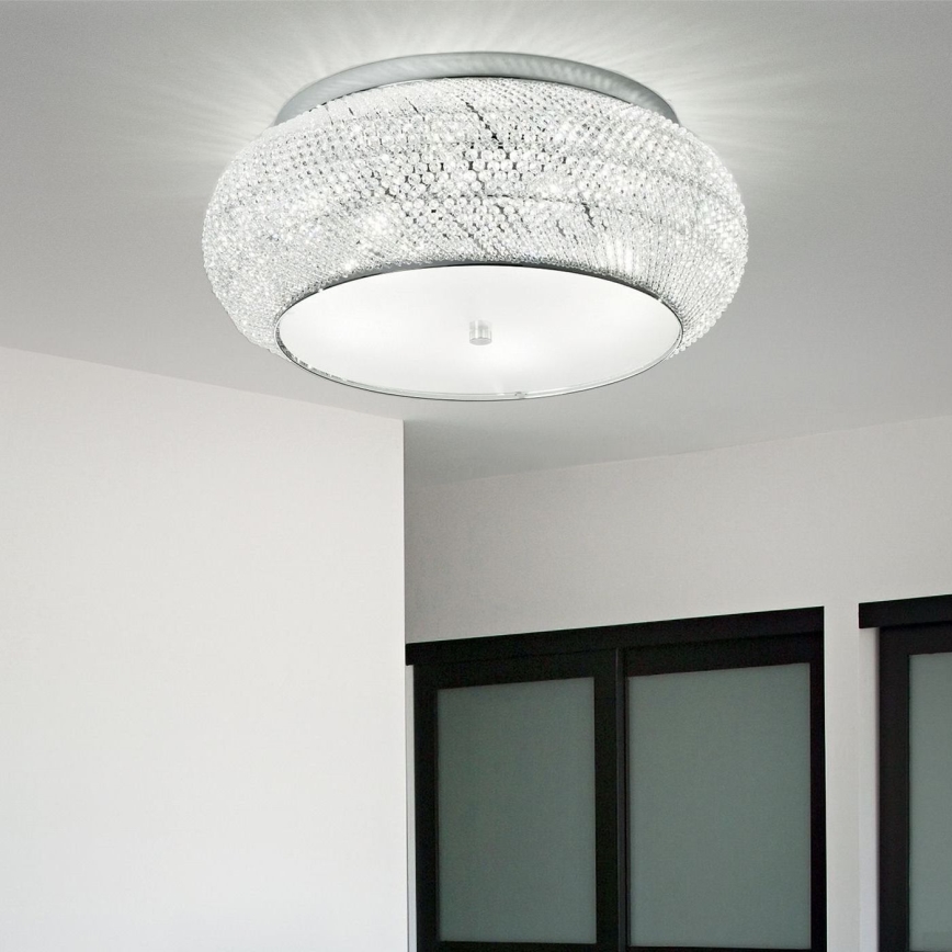 Ideal Lux - Kristallikattovalaisin PASHA 10xE14/40W/230V halkaisija 55 kiiltävä kromi