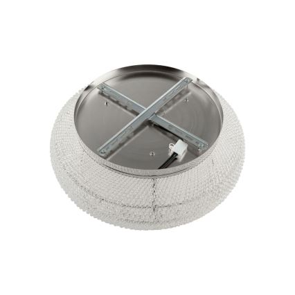 Ideal Lux - Kristallikattovalaisin PASHA 10xE14/40W/230V halkaisija 55 kiiltävä kromi