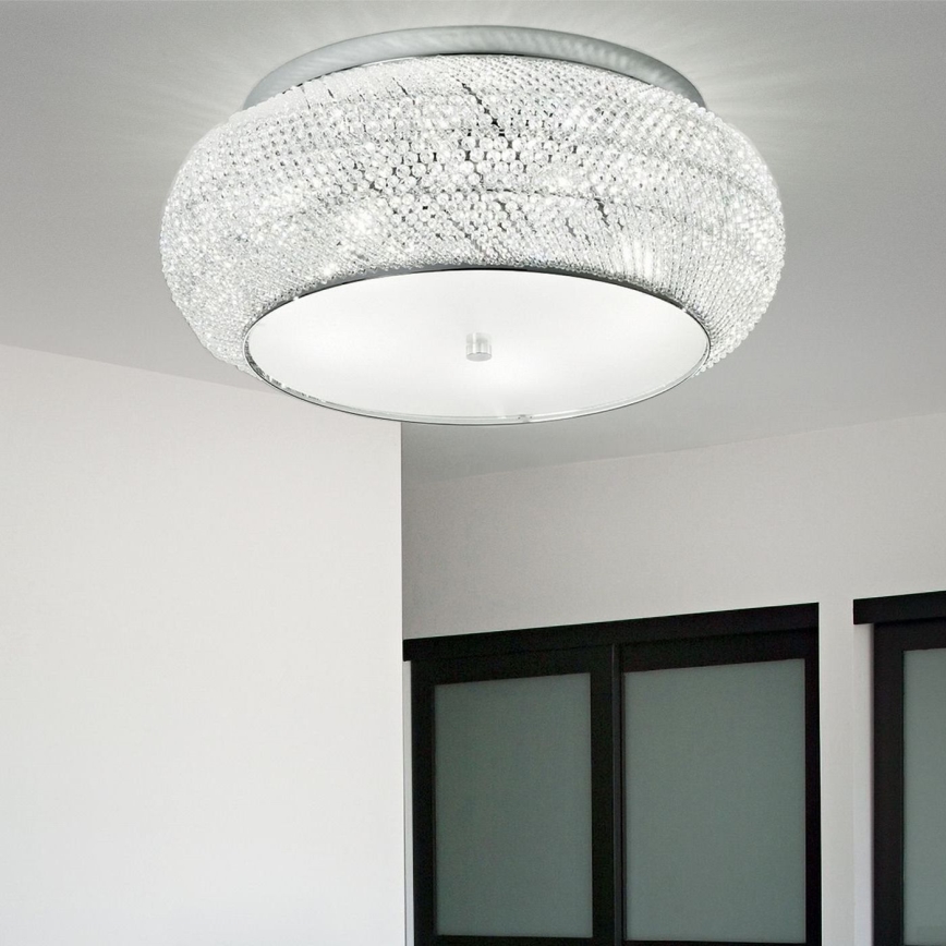Ideal Lux - Kristallikattovalaisin PASHA 14xE14/40W/230V halkaisija 65 kiiltävä kromi