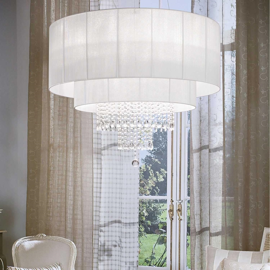 Ideal Lux - Kristallikruunu johdossa OPERA 10xE27/60W/230V halkaisija 90 cm valkoinen