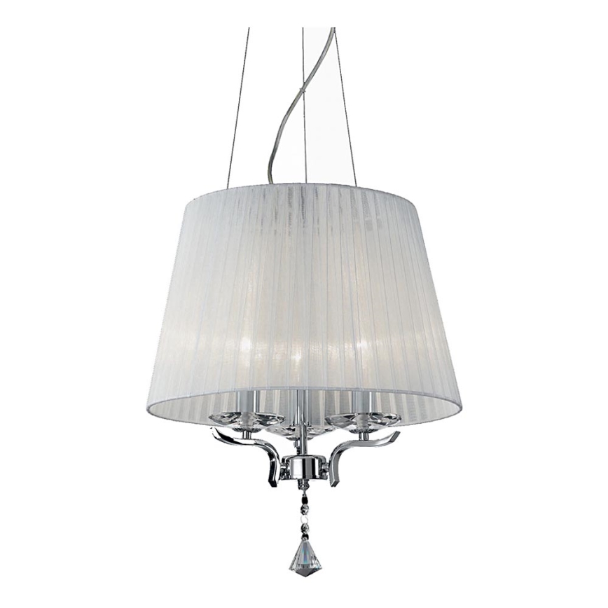 Ideal Lux - Kristallikruunu johdossa PEGASO 3xE14/28W/230V halkaisija 40 cm kiiltävä kromi