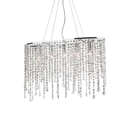 Ideal Lux - Kristallikruunu johdossa RAIN 5xE14/40W/230V läpinäkyvä