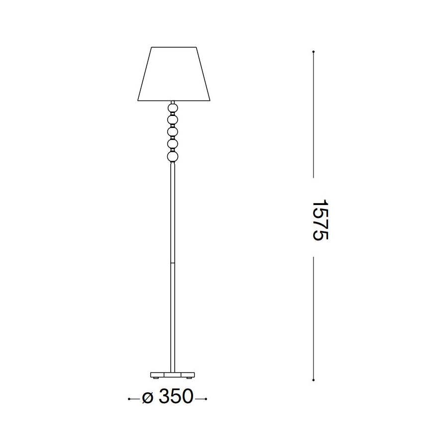Ideal Lux - Kristallilattiavalaisin QUEEN 1xE27/60W/230V kulta