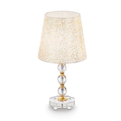 Ideal Lux - Kristallipöytävalaisin QUEEN 1xE27/60W/230V kulta
