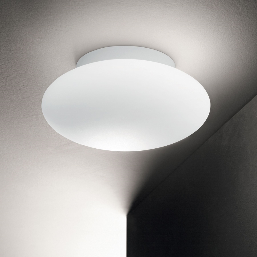 Ideal Lux - Kylpyhuoneen kattovalaisin BUBBLE 1xE27/60W/230V halkaisija 33,5 cm IP44 valkoinen