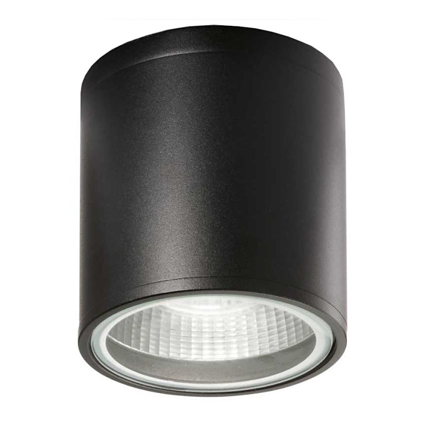 Ideal Lux - Kylpyhuoneen kohdevalo GUN 1xGU10/28W/230V IP44 musta