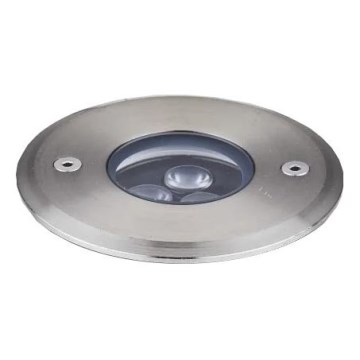 Ideal Lux - LED-ajotievalo FLOOR LED/3W/230V halkaisija 9 cm CRI 90 IP67 kiiltävä kromi