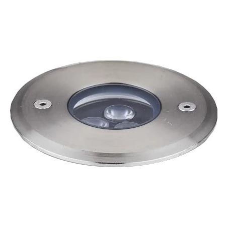 Ideal Lux - LED-ajotievalo FLOOR LED/3W/230V halkaisija 9 cm CRI 90 IP67 kiiltävä kromi