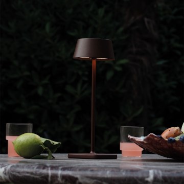 Ideal Lux - LED Himmennettävä kosketus ulko lamppu PURE LED/1,5W/3,7V CRI 90 IP54 ruskea