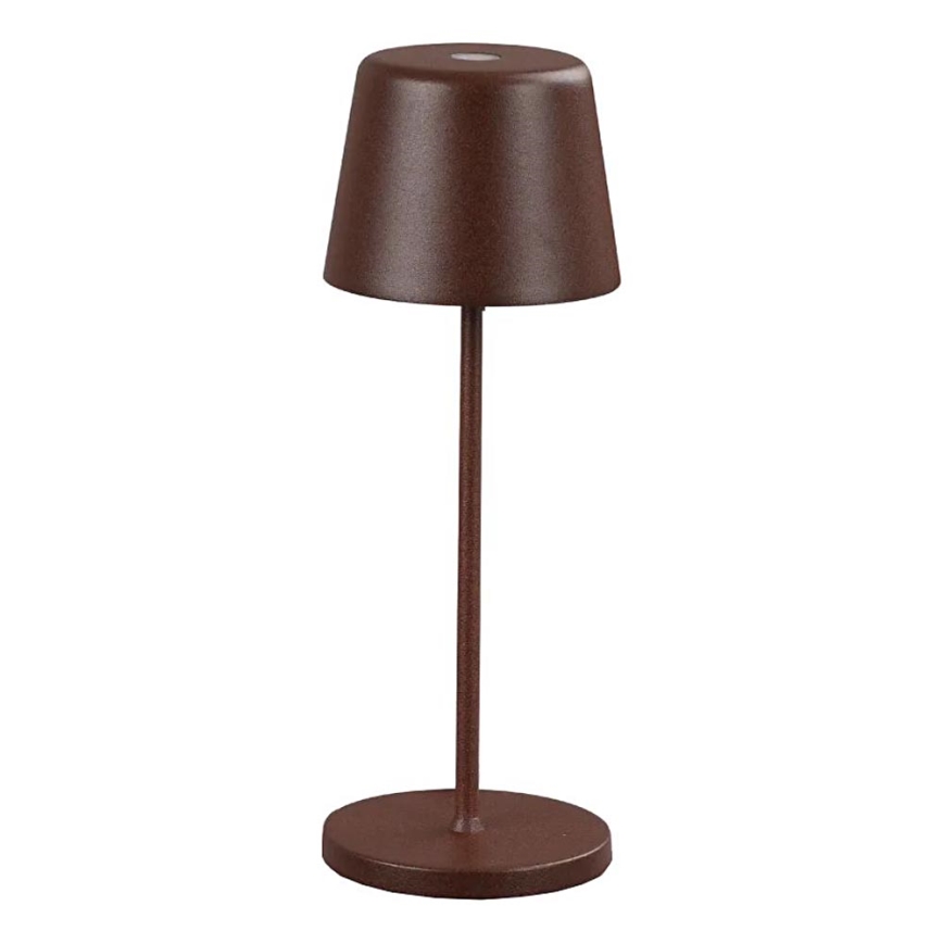 Ideal Lux - LED Himmennettävä kosketus ulko pöytävalaisin CUTE LED/2,5W/3,7V 3000 mAh USB 2200-2700K IP65 ruskea