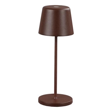 Ideal Lux - LED Himmennettävä kosketus ulko pöytävalaisin CUTE LED/2,5W/3,7V USB 2200-2700K IP65 ruskea