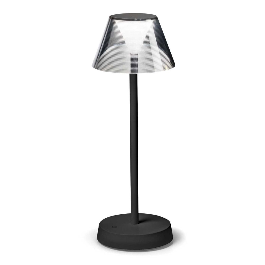 Ideal Lux - LED Himmennettävä kosketuslamppu LOLITA LED/2,8W/5V IP54 musta
