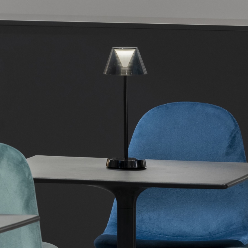 Ideal Lux - LED Himmennettävä kosketuslamppu LOLITA LED/2,8W/5V IP54 musta