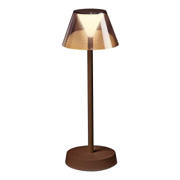 Ideal Lux - LED Himmennettävä kosketuslamppu LOLITA LED/2,8W/5V IP54 ruskea