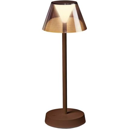 Ideal Lux - LED Himmennettävä kosketuslamppu LOLITA LED/2,8W/5V IP54 ruskea