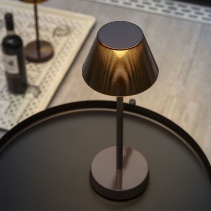 Ideal Lux - LED Himmennettävä kosketuslamppu LOLITA LED/2,8W/5V IP54 ruskea