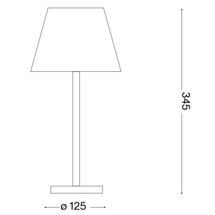 Ideal Lux - LED Himmennettävä kosketuslamppu LOLITA LED/2,8W/5V IP54 ruskea
