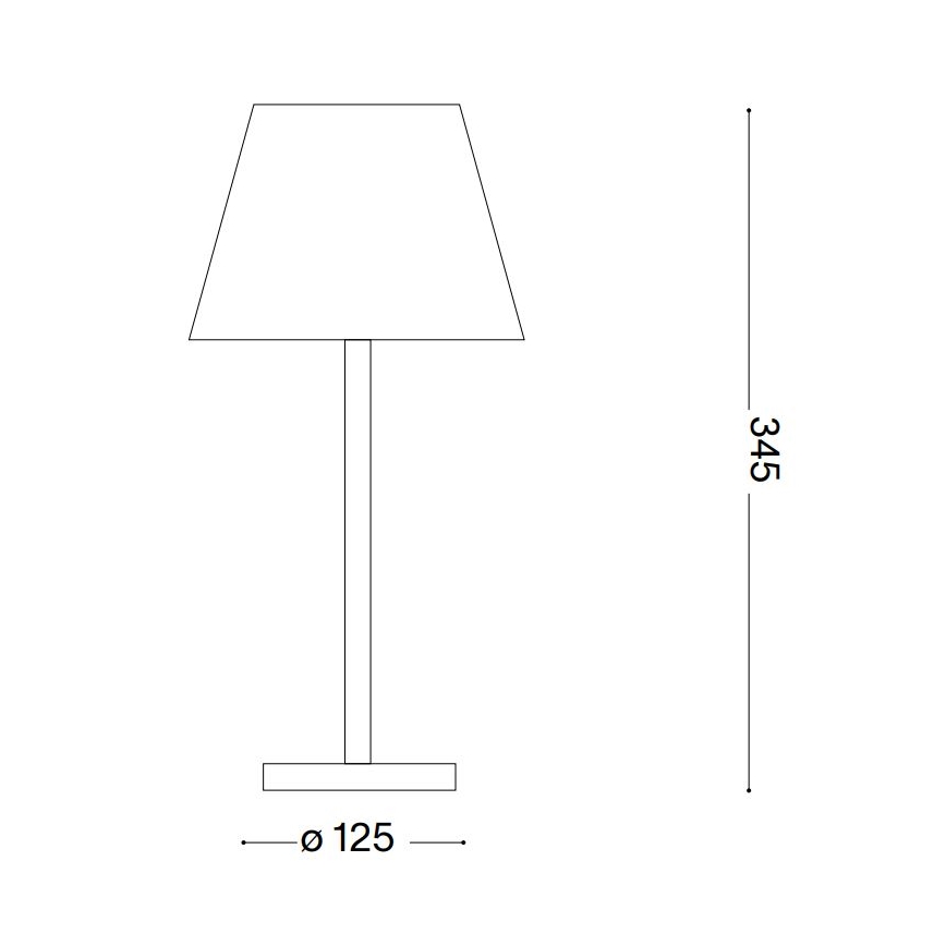 Ideal Lux - LED Himmennettävä kosketuslamppu LOLITA LED/2,8W/5V IP54 ruskea