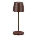 Ideal Lux - LED himmennettävä kosketusohjattu ulkokäyttöön tarkoitettu pöytävalaisin CUTE LED/2,5W/3,7V 3000 mAh USB 2200-2700K IP65 ruskea