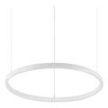 Ideal Lux - LED-himmennettävä riippuvalaisin vaijerilla ORACLE SLIM LED/28W/230V 3000K CRI 90 halkaisija 50 cm valkoinen