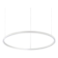 Ideal Lux - LED-himmennettävä riippuvalaisin vaijerilla ORACLE SLIM LED/40W/230V 3000K CRI 90 Ø 70 cm valkoinen