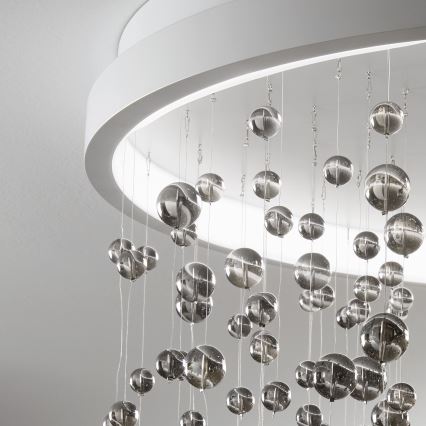 Ideal Lux - LED-himmennyskattokruunu ARMONY LED/48W/230V CRI 90 halkaisija 50 cm valkoinen