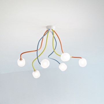 Ideal Lux - LED Joustava kiinteä kattokruunu OCTOPUS 6xG9/3W/230V värikäs