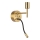 Ideal Lux - LED Joustava lamppu telineen kanssa SETTI 1xE27/42W + LED/3W/230V CRI 90 USB kulta
