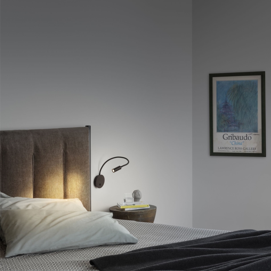 Ideal Lux - LED Joustava pieni lamppu FOCUS LED/3,5W/230V CRI 90 musta