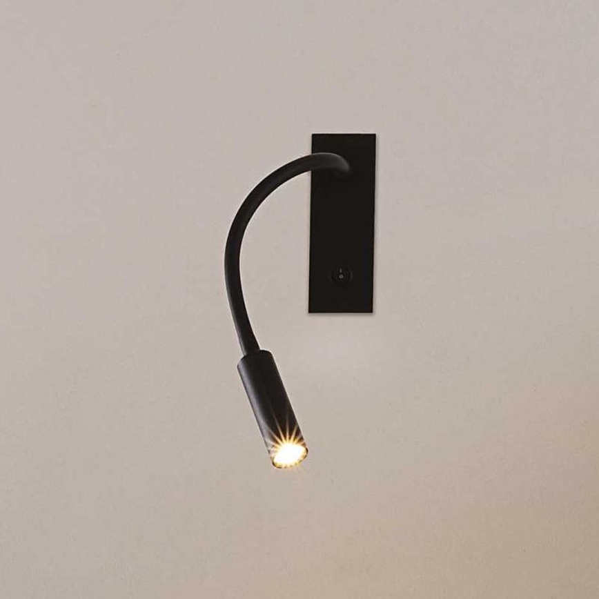 Ideal Lux - LED Joustava pieni lamppu IO LED/3W/230V CRI 90 musta