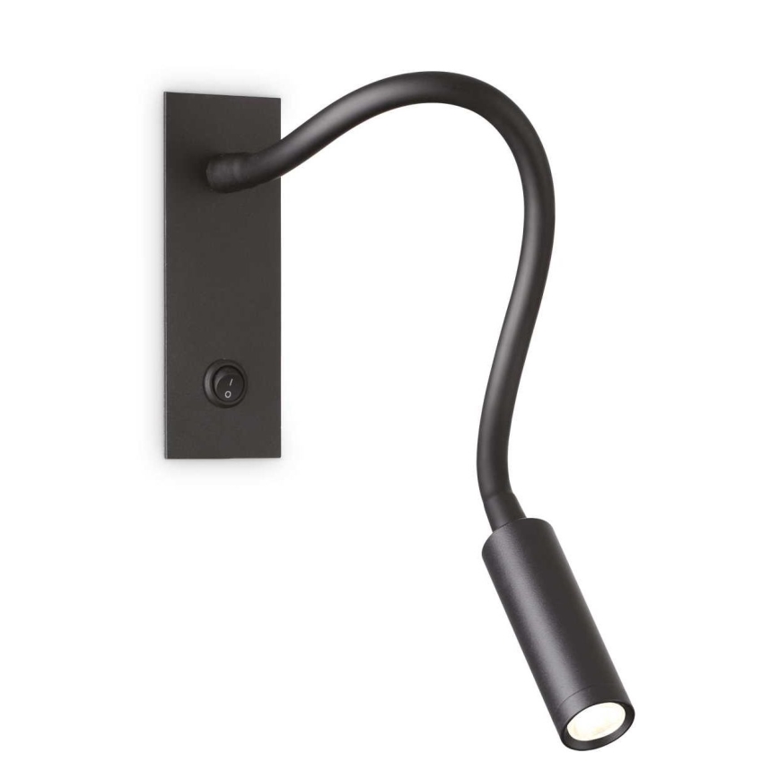 Ideal Lux - LED Joustava pieni lamppu IO LED/3W/230V CRI 90 musta