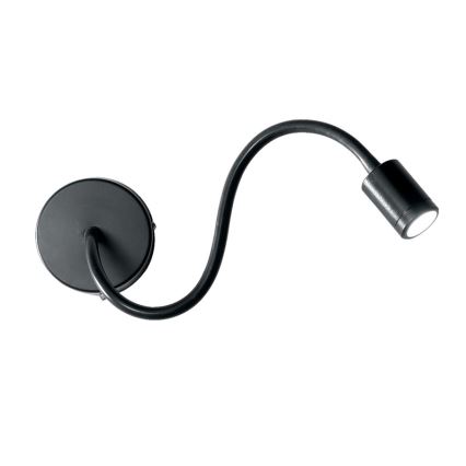 Ideal Lux - LED Joustava pieni lamppu LED/3W/230V musta