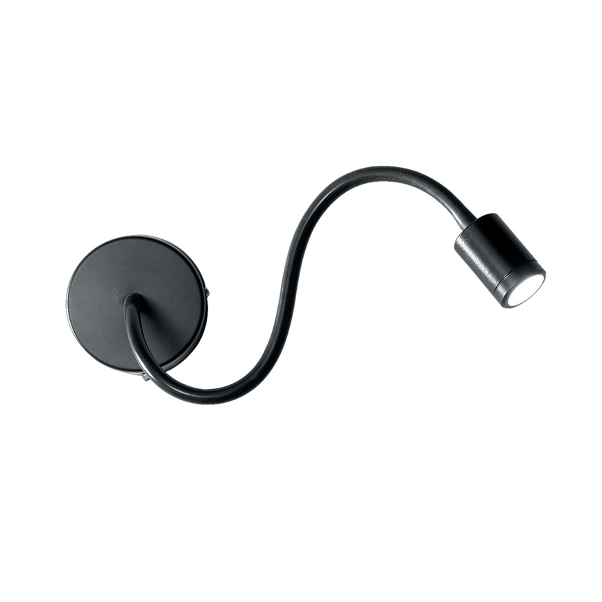 Ideal Lux - LED Joustava pieni lamppu LED/3W/230V musta